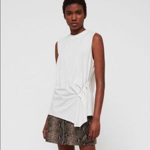 All Saints Duma Tank White Small NWT